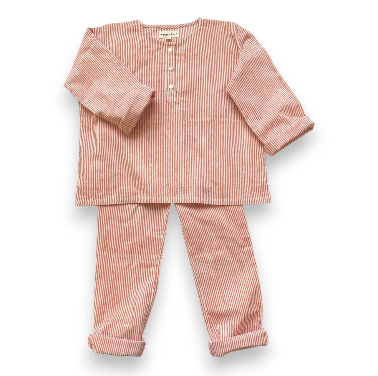 Moon Pyjama Pants ♡ - Stripped Apricot