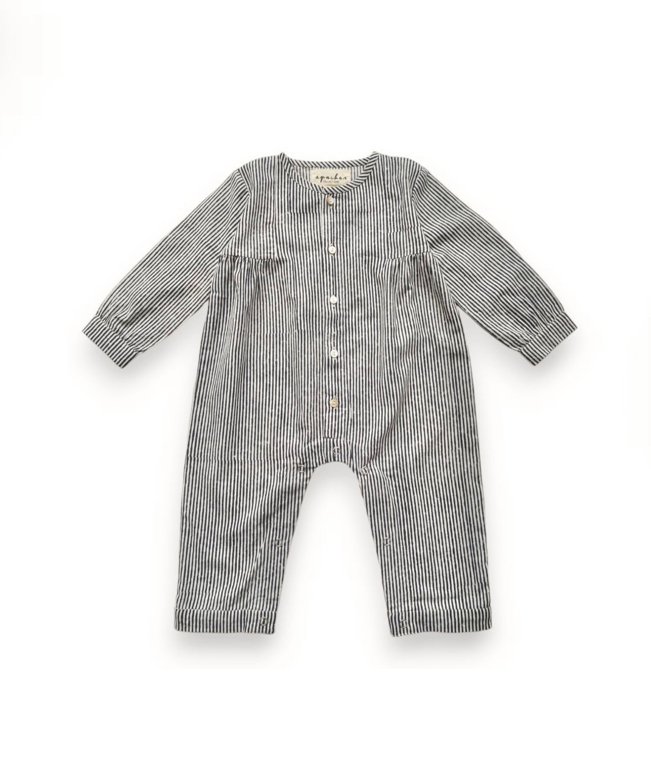 Moon Pyjama Bebé suit ♡ - Striped Blue
