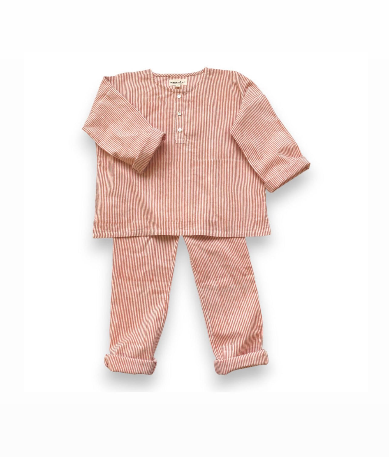 Moon Pyjama Pants ♡ - Stripped Apricot