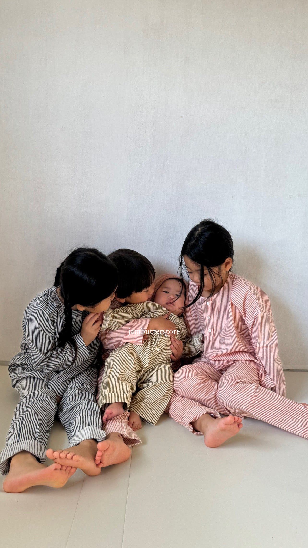 Moon Pyjama Bebé suit ♡ - Stripped Natural