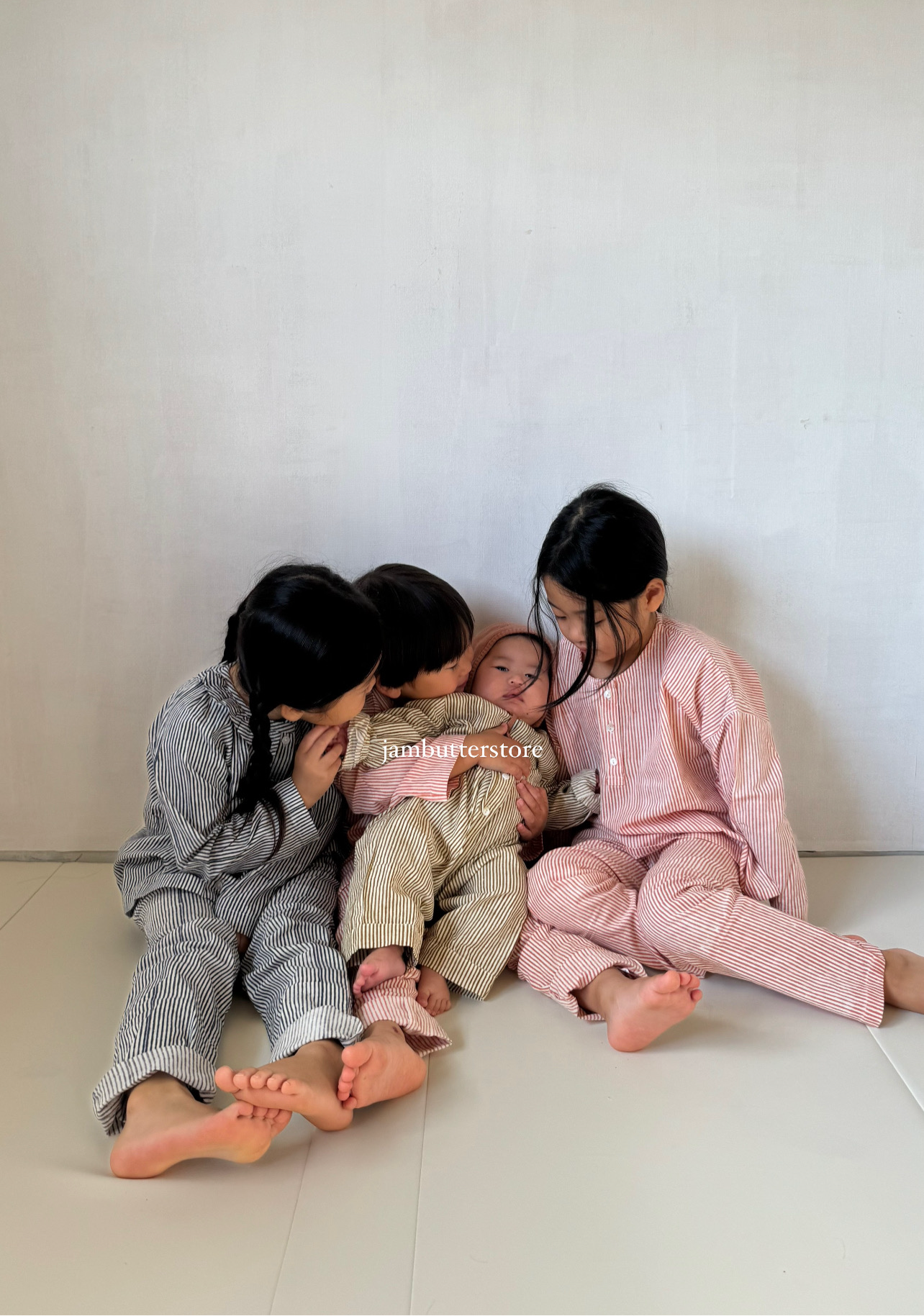 Moon Pyjama Pants ♡ - Stripped Apricot
