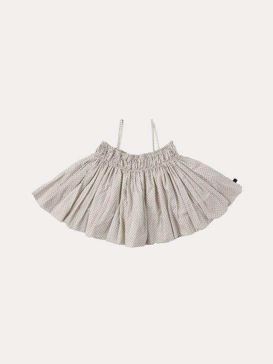 Triple Dot Bustier Blouse - Ecru