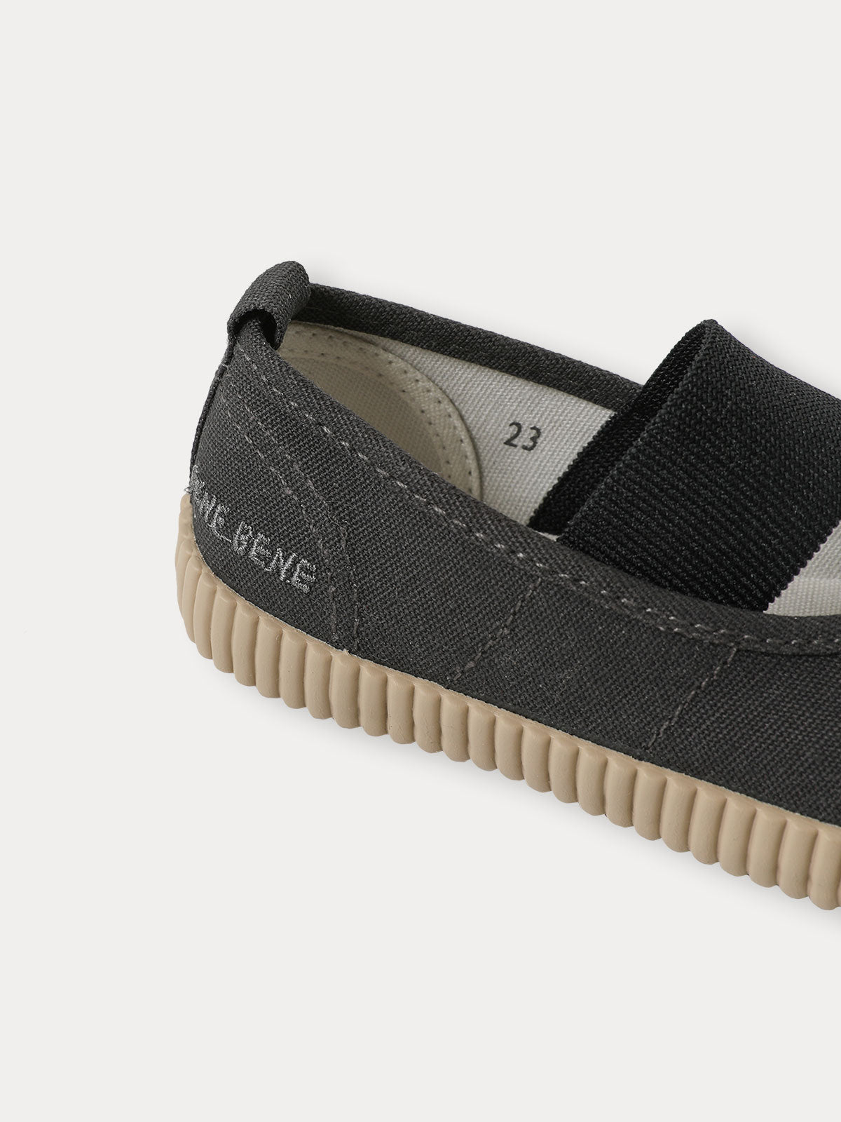 Twotone Plimsole - Charcoal