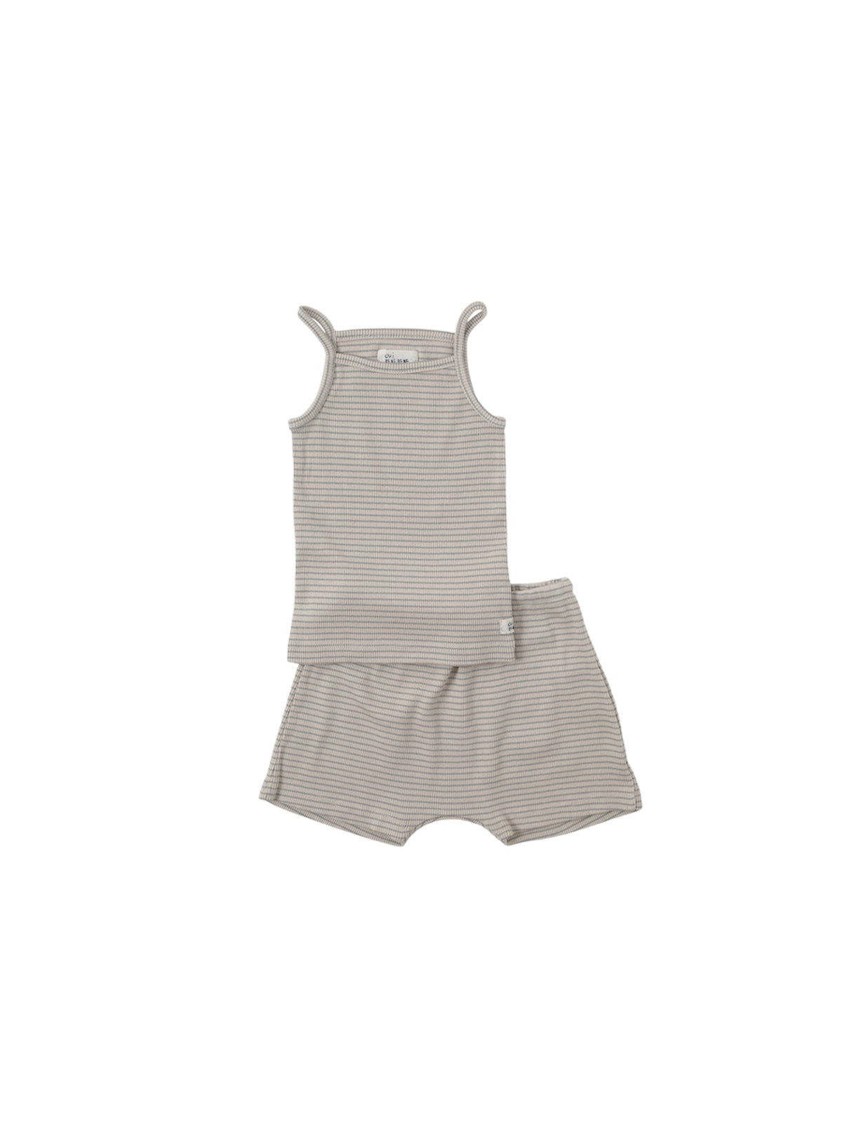 Bene Stripe Mini Twinset - Grayish Blue