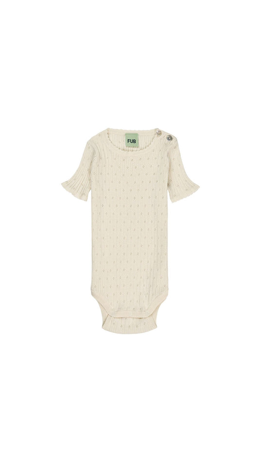 Baby Pointelle Body - Ecru