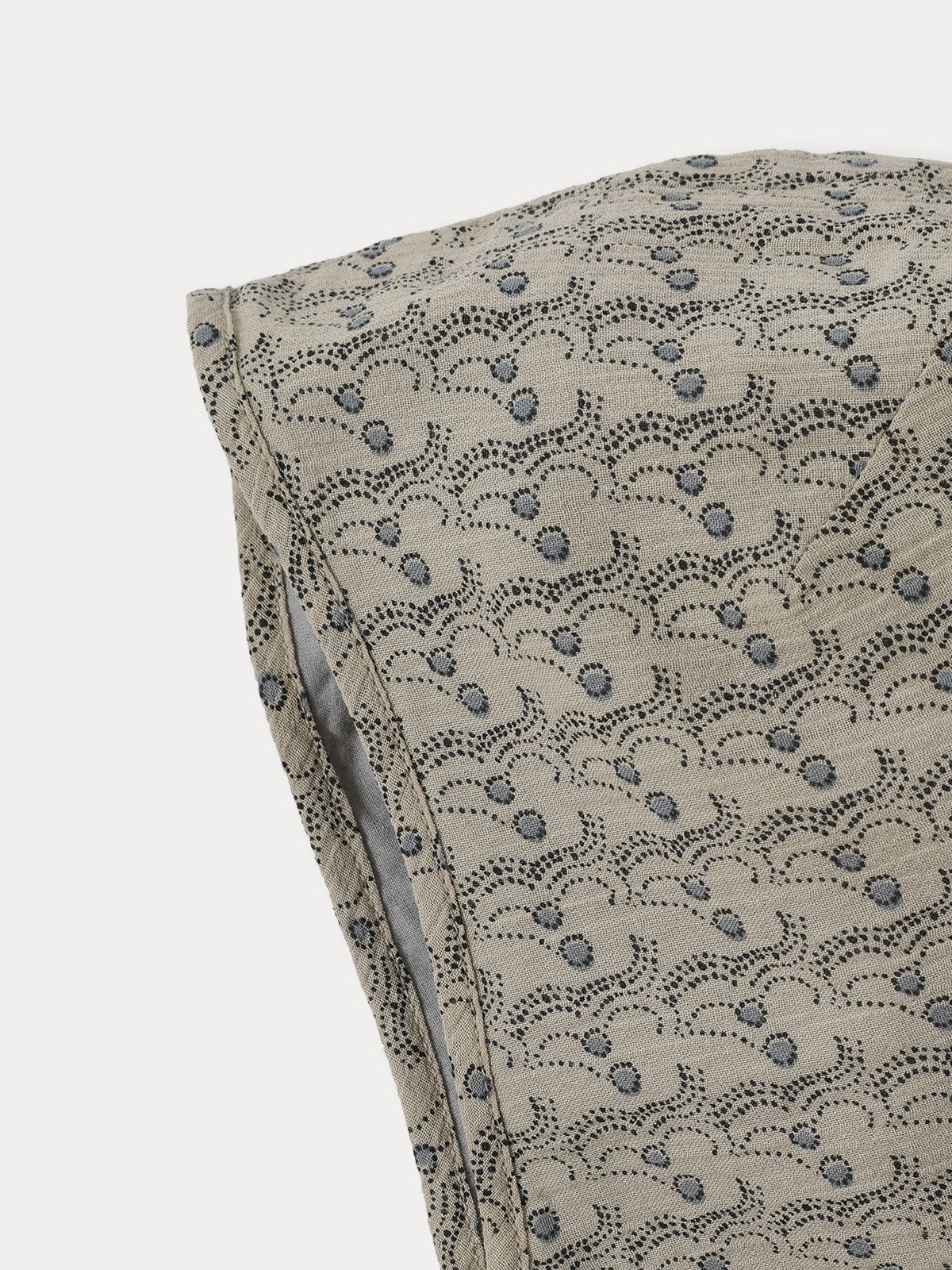 Cherry Dot Bonnet - Grayish Blue