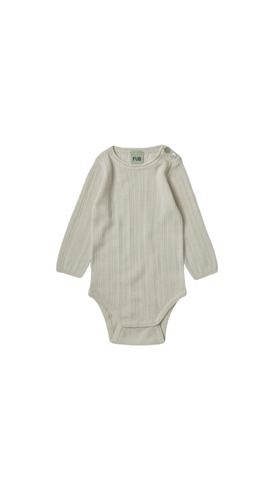 Baby Rib Body - Ecru