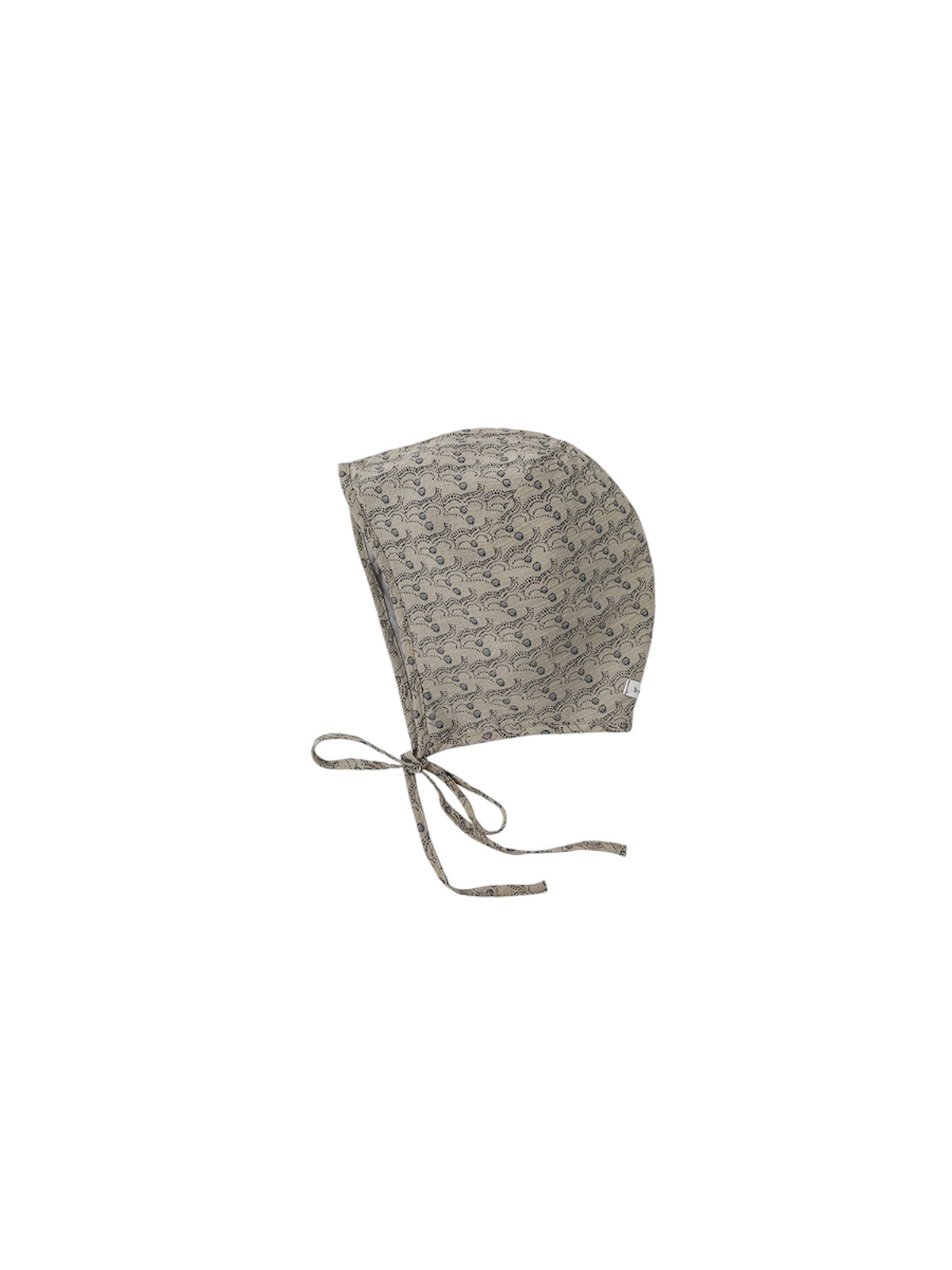 Cherry Dot Bonnet - Grayish Blue