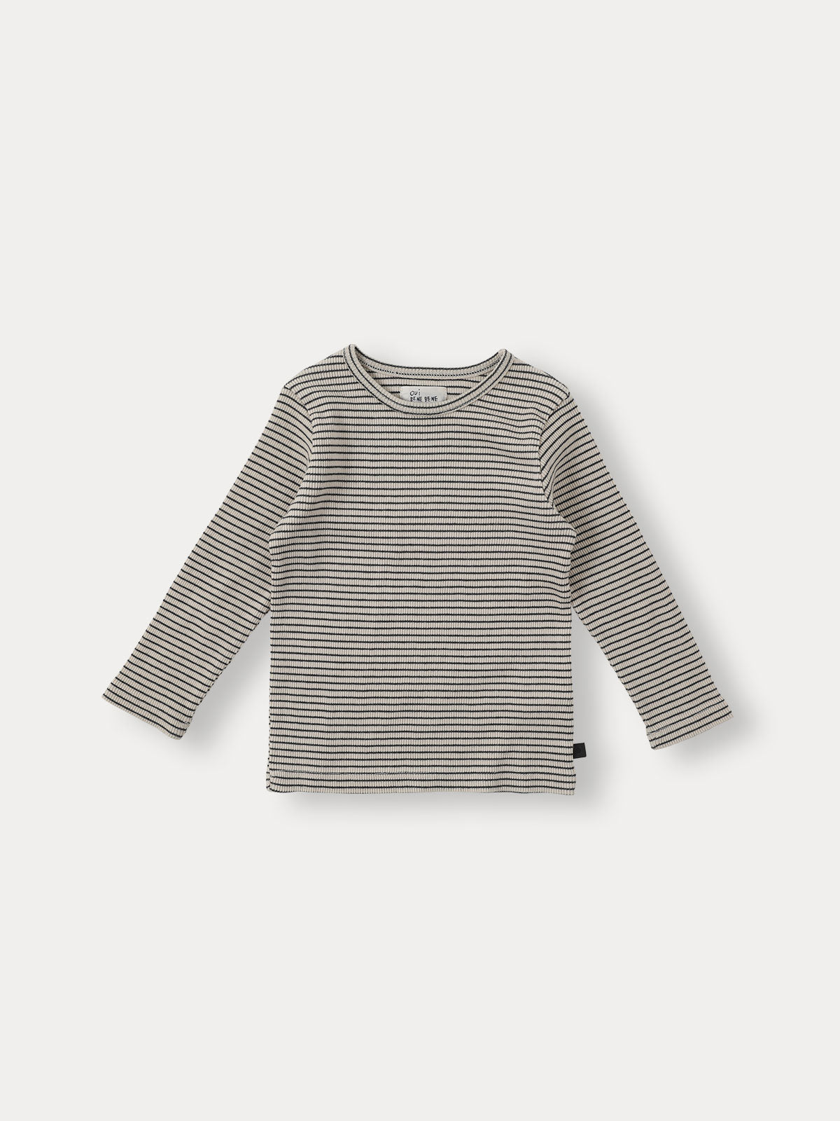 Bene Stripe Twinset - Charcoal
