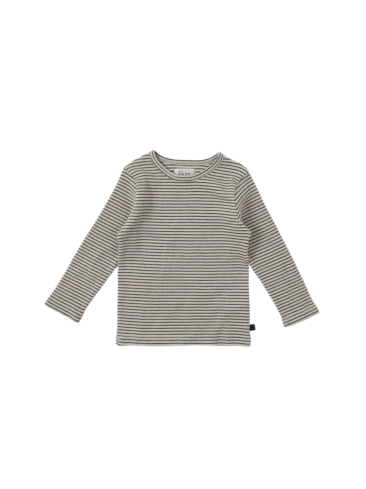 Bene Stripe Twinset - Charcoal