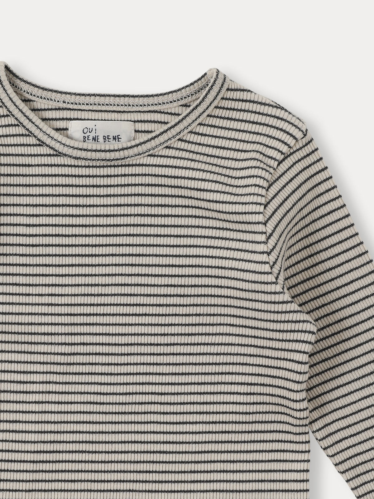 Bene Stripe Twinset - Charcoal