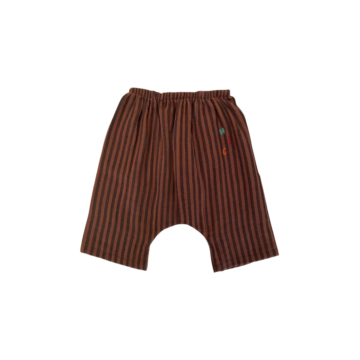 striped brown pants