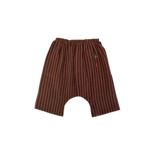 striped brown pants