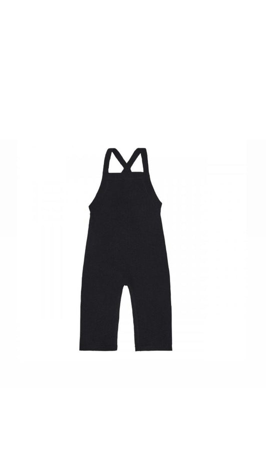 Baby Felted Overalls - Dark Navy