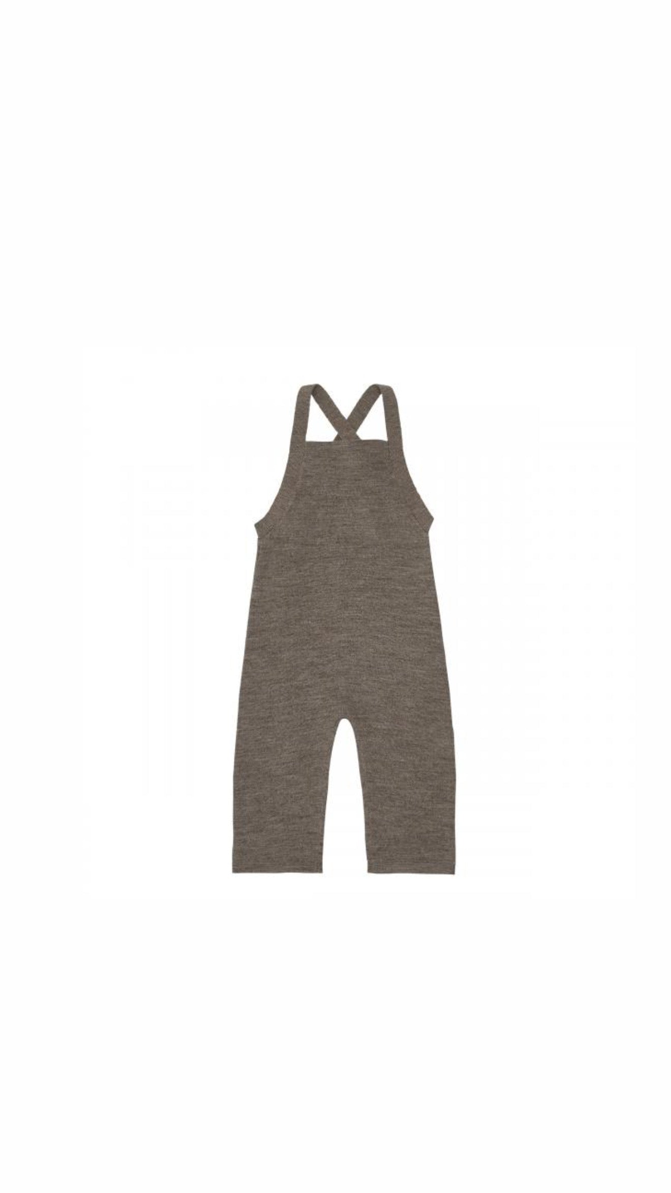 Baby Felted Overalls - Beige Melange